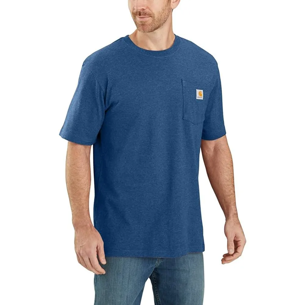 Carhartt Men's Loose Fit Heavyweight Short-Sleeve Pocket T-Shirt | Multiple Colors and Sizes