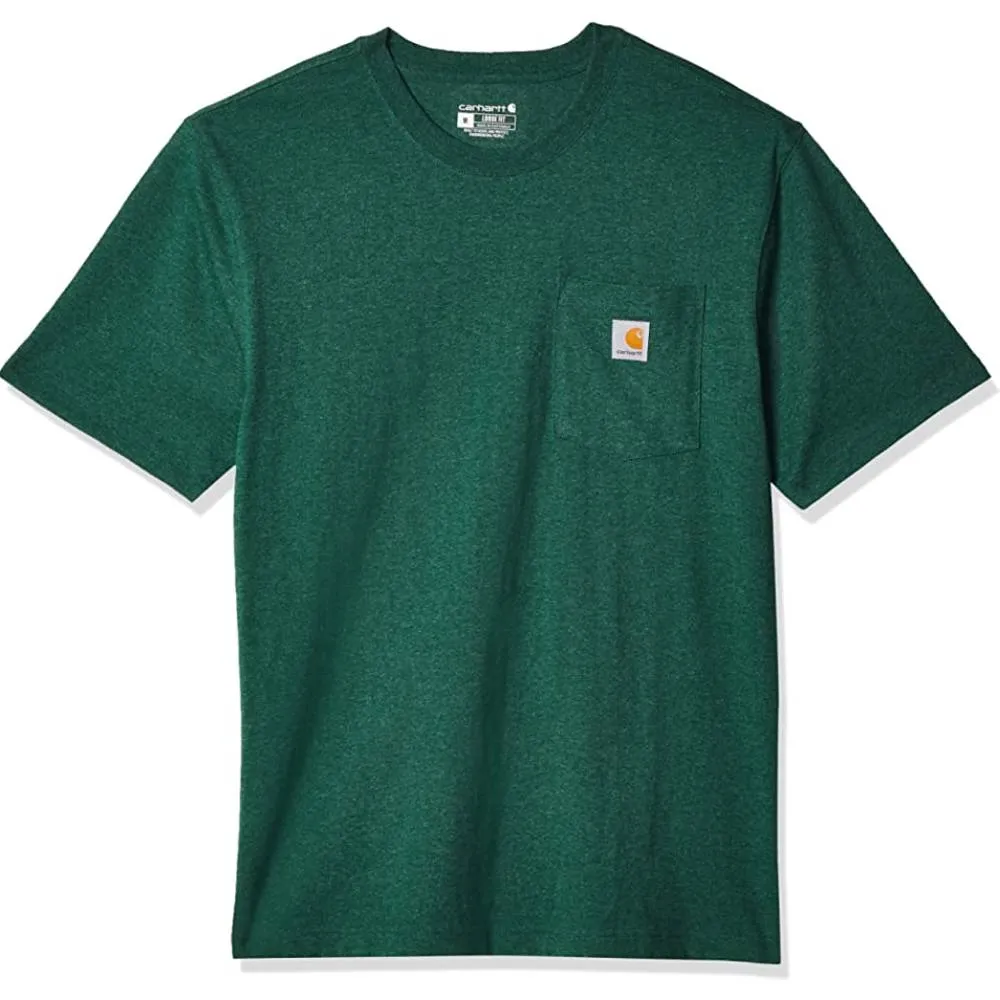 Carhartt Men's Loose Fit Heavyweight Short-Sleeve Pocket T-Shirt | Multiple Colors and Sizes