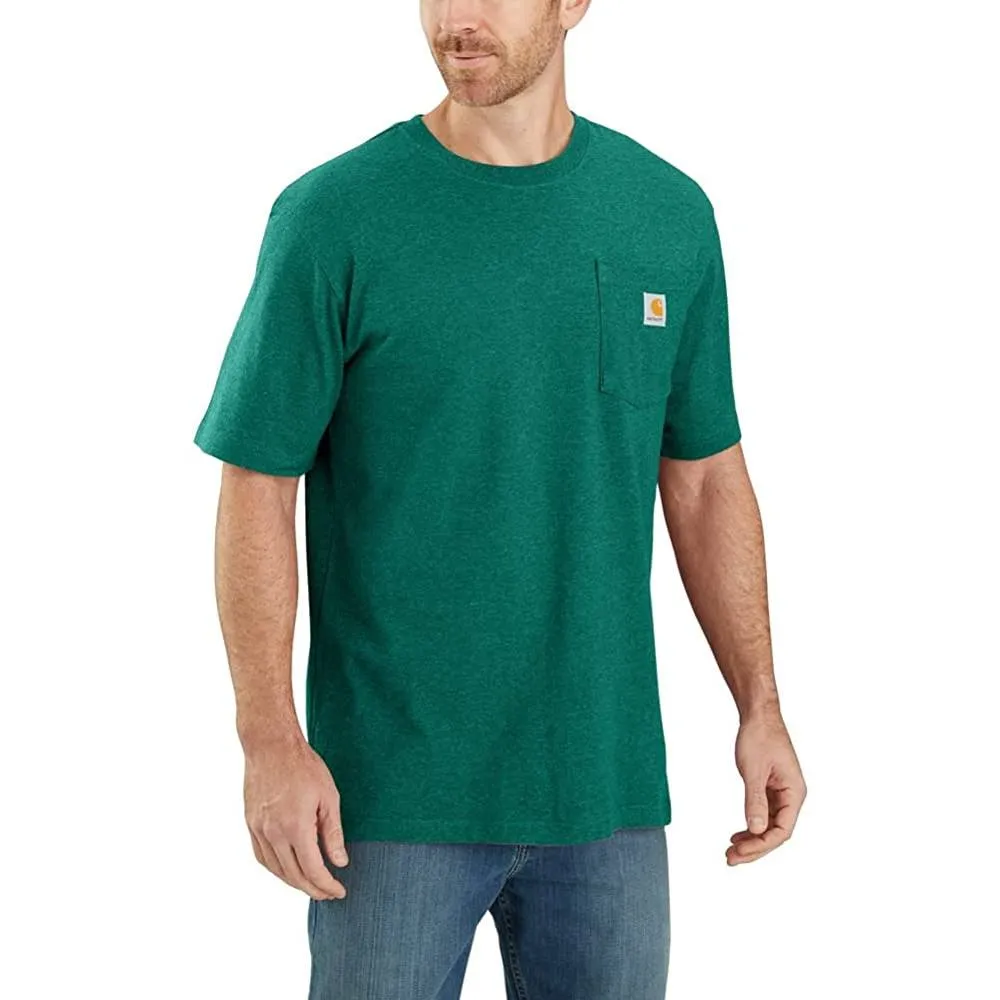 Carhartt Men's Loose Fit Heavyweight Short-Sleeve Pocket T-Shirt | Multiple Colors and Sizes
