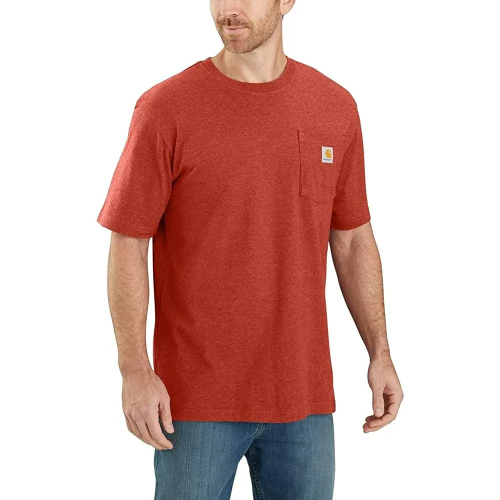 Carhartt Men's Loose Fit Heavyweight Short-Sleeve Pocket T-Shirt | Multiple Colors and Sizes