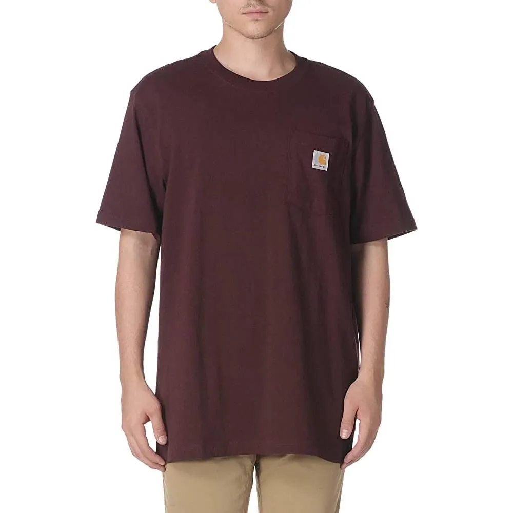 Carhartt Men's Loose Fit Heavyweight Short-Sleeve Pocket T-Shirt | Multiple Colors and Sizes