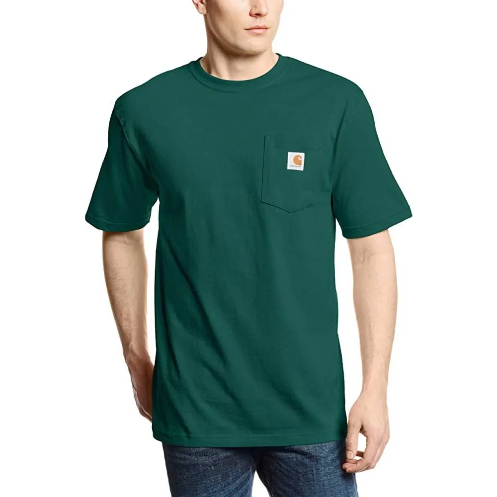 Carhartt Men's Loose Fit Heavyweight Short-Sleeve Pocket T-Shirt | Multiple Colors and Sizes
