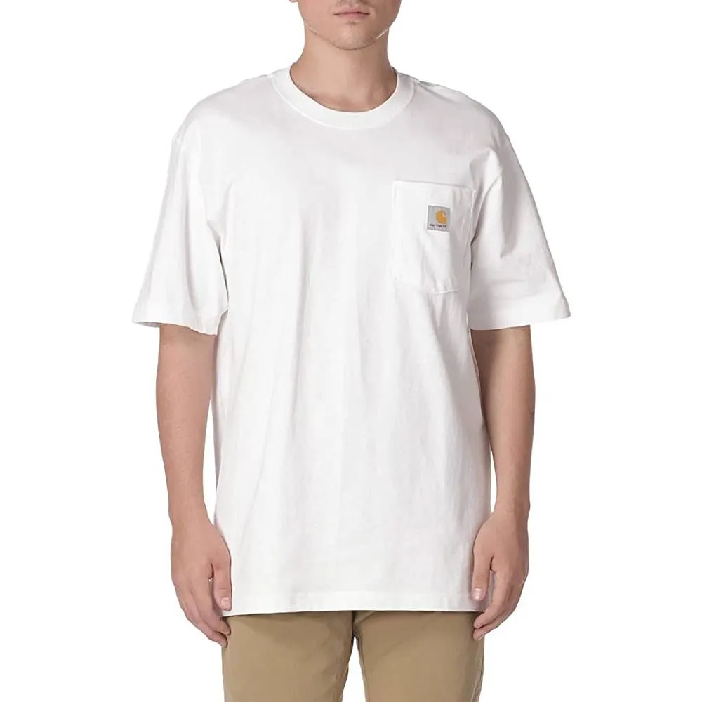 Carhartt Men's Loose Fit Heavyweight Short-Sleeve Pocket T-Shirt | Multiple Colors and Sizes