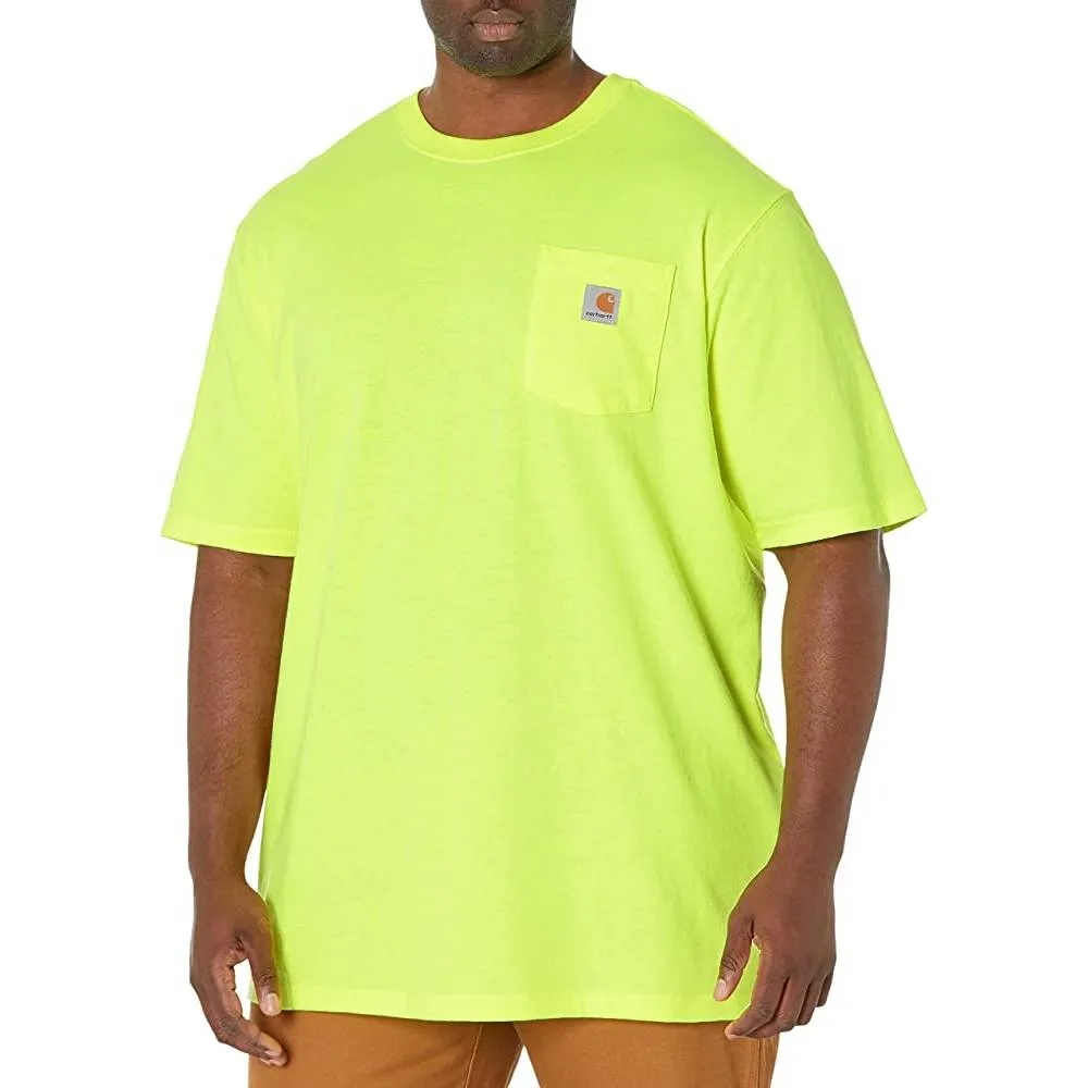 Carhartt Men's Loose Fit Heavyweight Short-Sleeve Pocket T-Shirt | Multiple Colors and Sizes