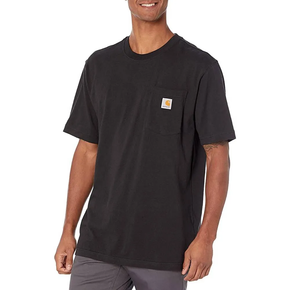 Carhartt Men's Loose Fit Heavyweight Short-Sleeve Pocket T-Shirt | Multiple Colors and Sizes