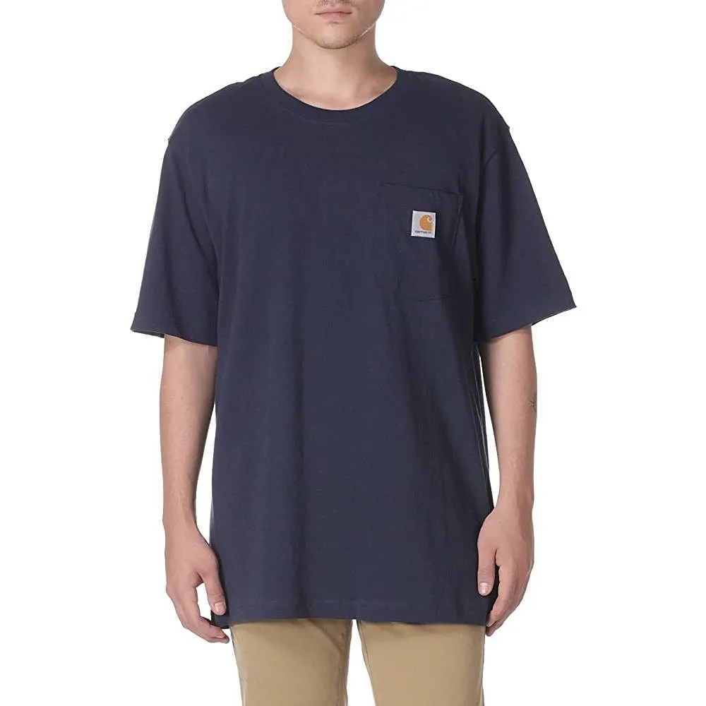Carhartt Men's Loose Fit Heavyweight Short-Sleeve Pocket T-Shirt | Multiple Colors and Sizes