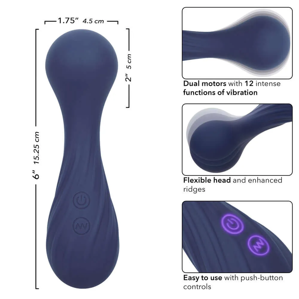 Charisma Temptation Compact Wand Massager - Blue