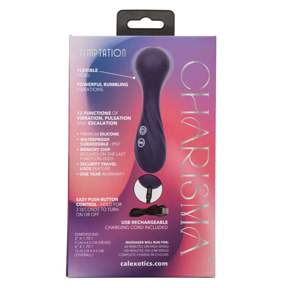Charisma Temptation Compact Wand Massager - Blue