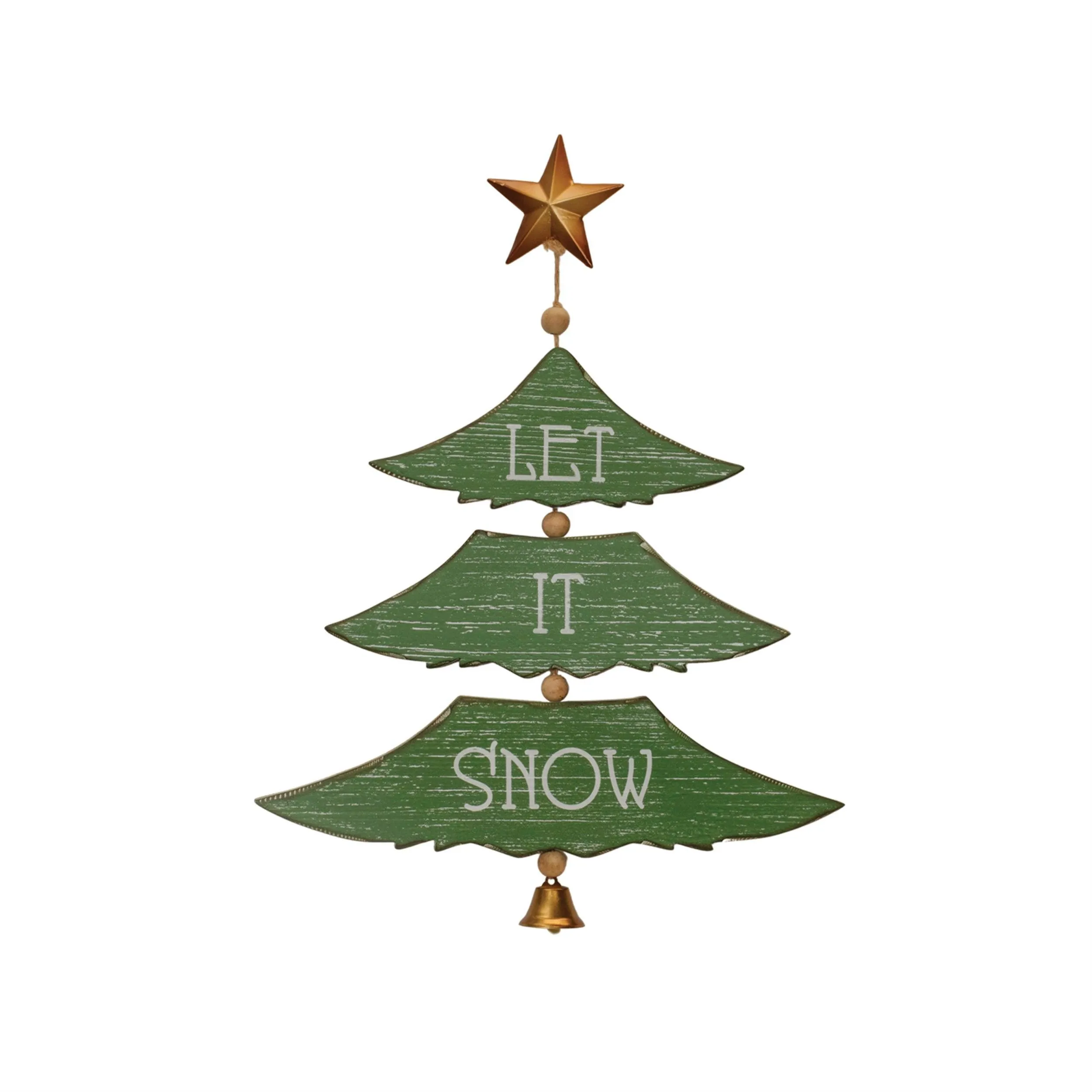Christmas Pine Tree Wall Sign (Set of 2)