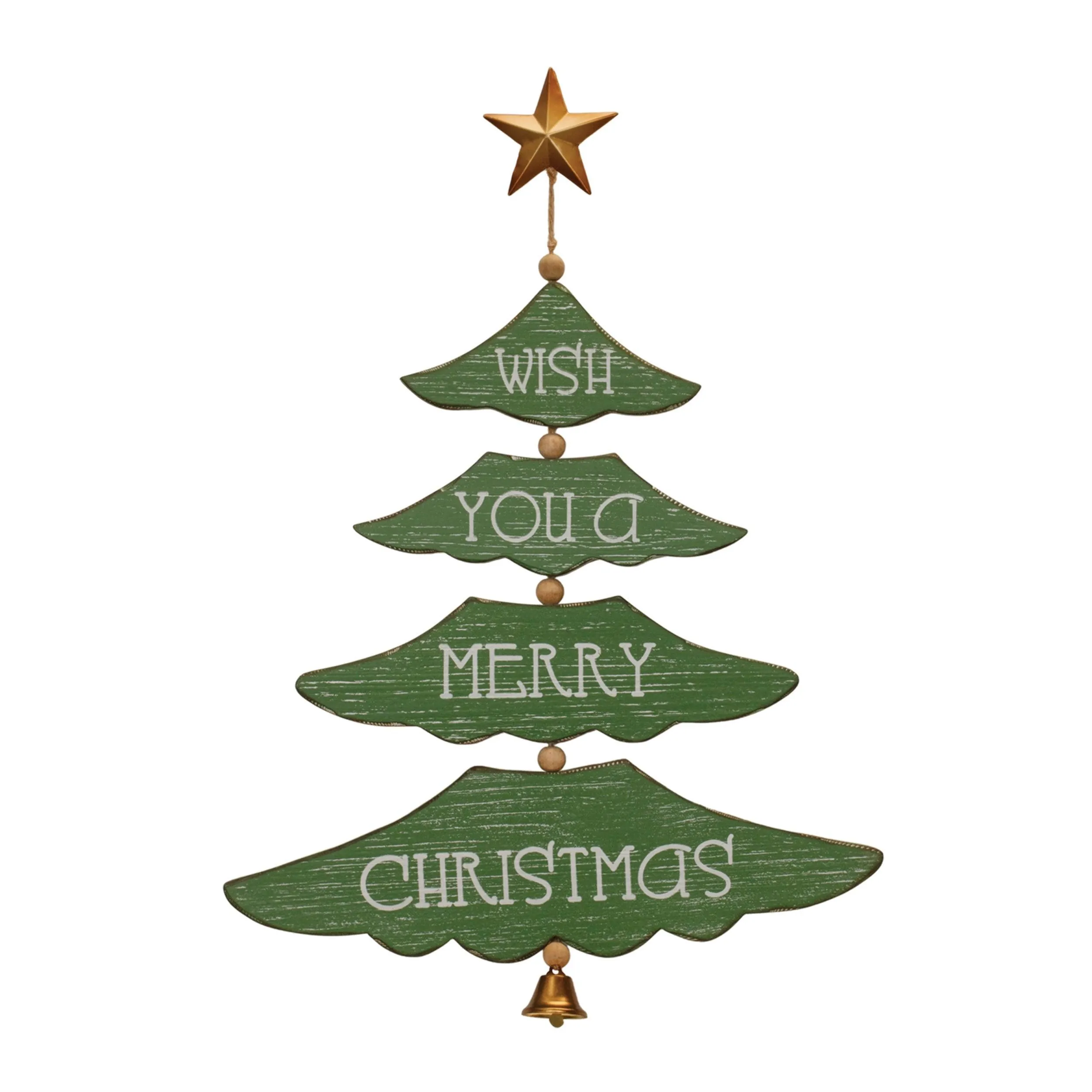 Christmas Pine Tree Wall Sign (Set of 2)