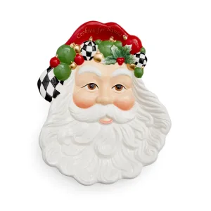Christmas Tree Black and White Cookies for Santa Plate