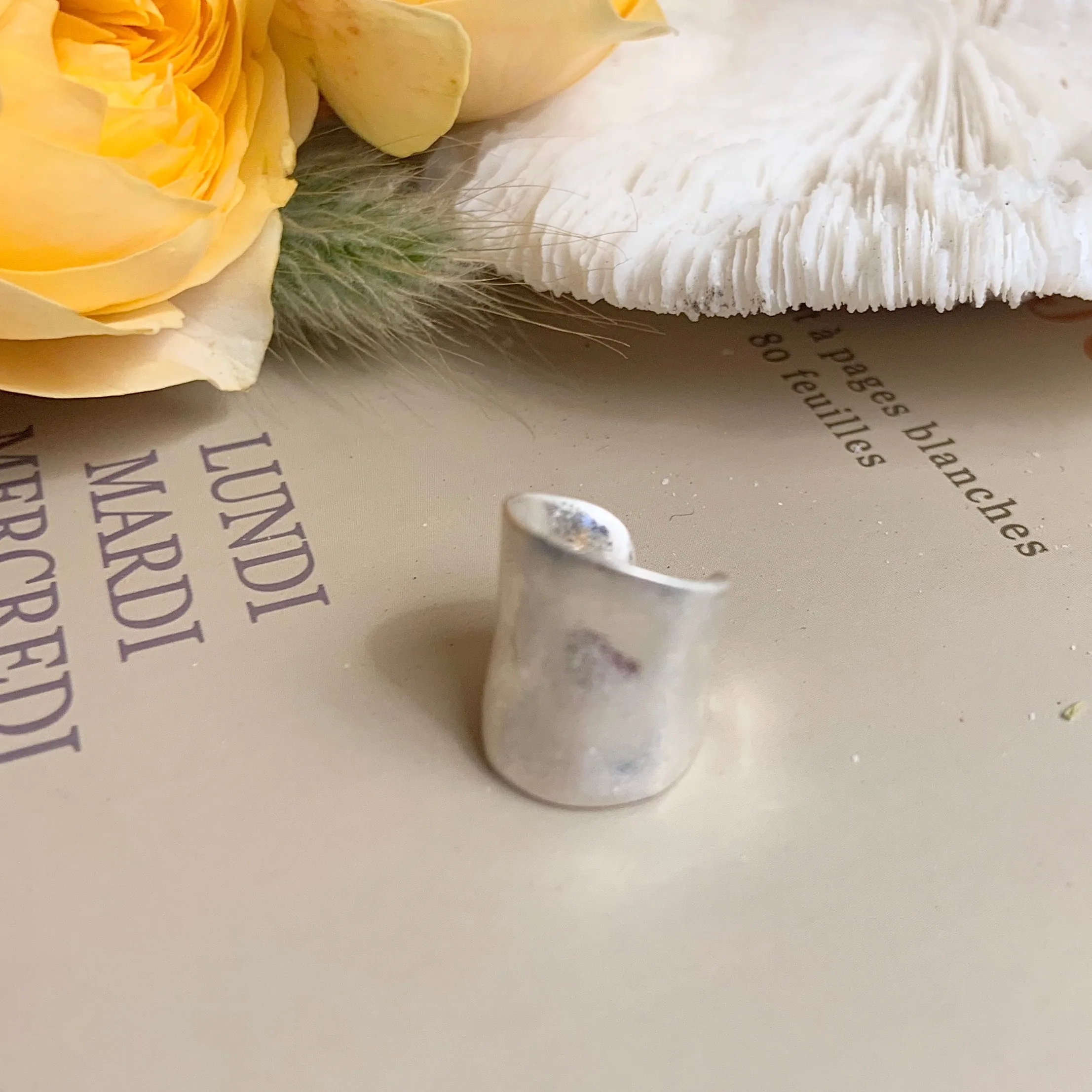 Chunky Gold Silver Wide Ear Cuff