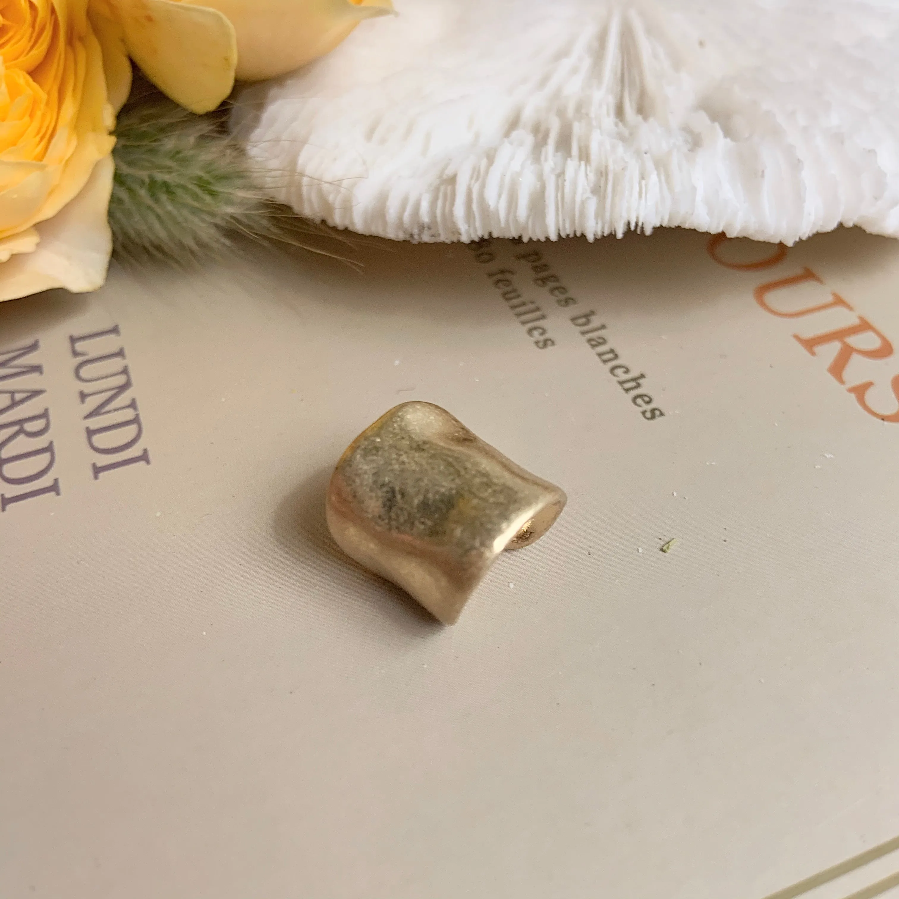 Chunky Gold Silver Wide Ear Cuff