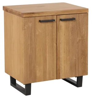 Classic Fusion Oak Office 2 Door  Storage Cabinet FS2SC