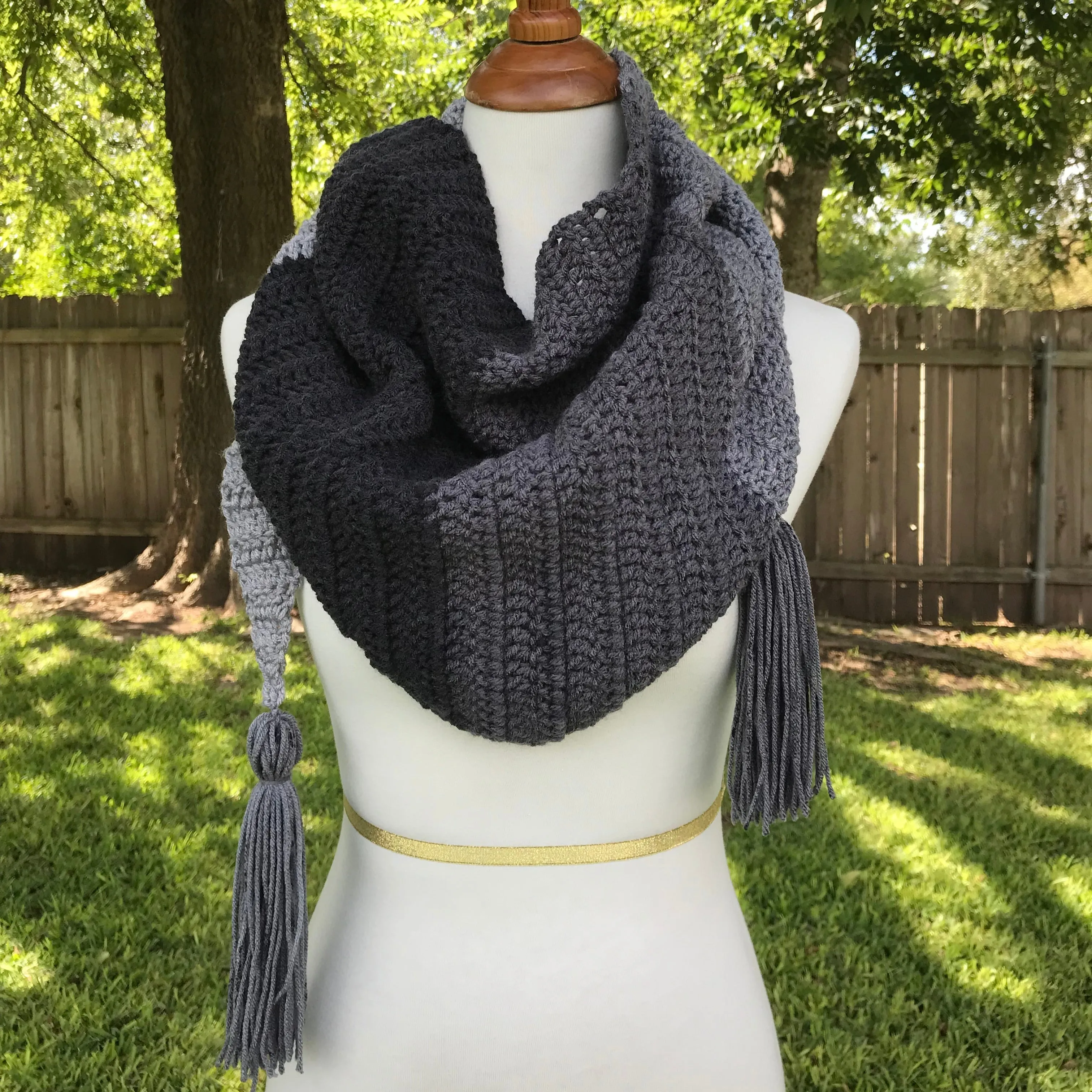 Color Block Kerchief Scarf