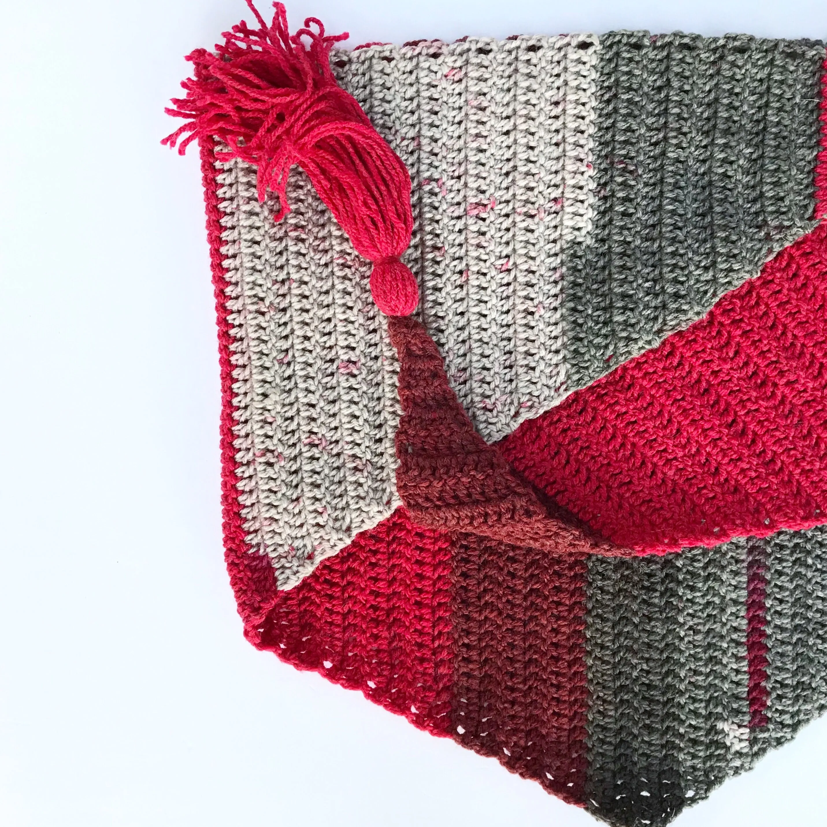 Color Block Kerchief Scarf