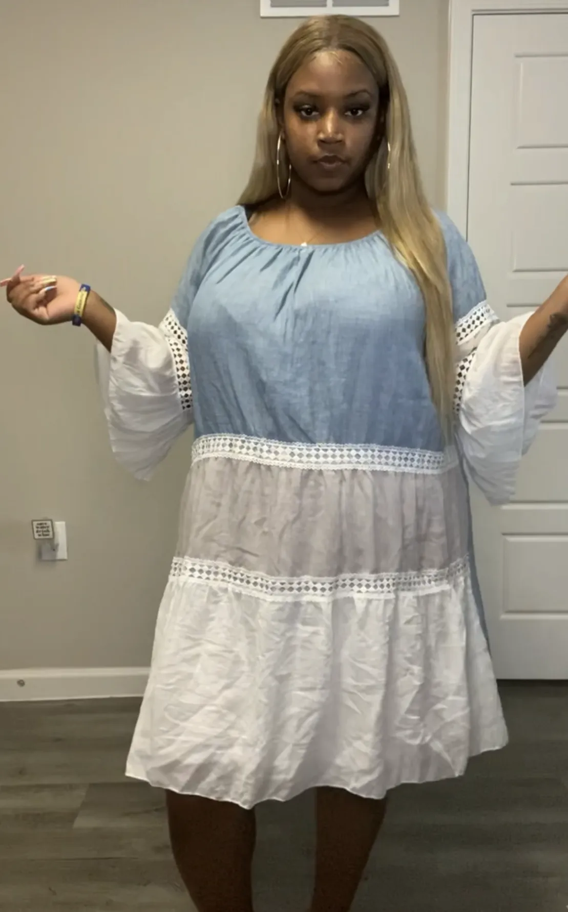 Color Block Tier Dress