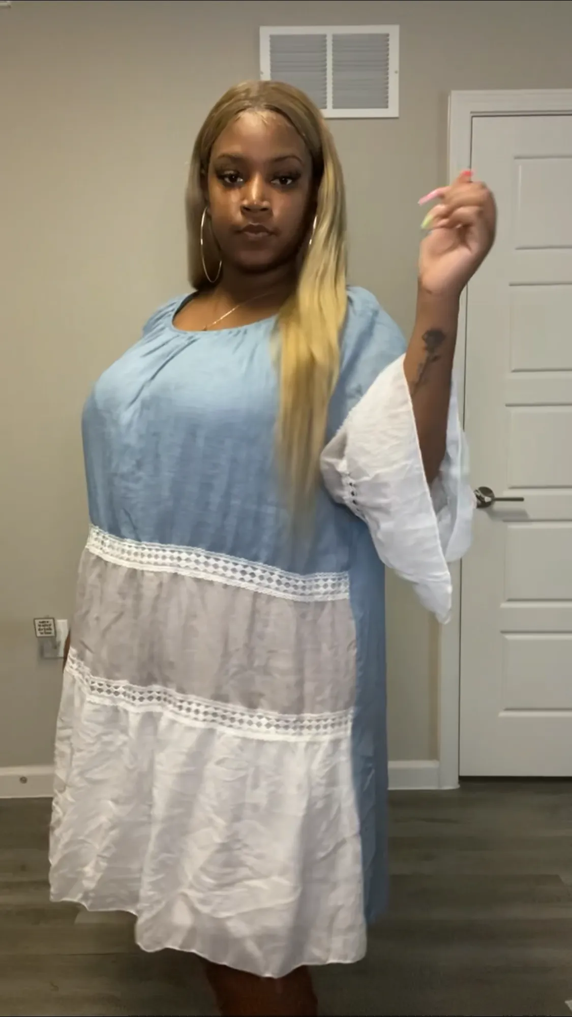 Color Block Tier Dress