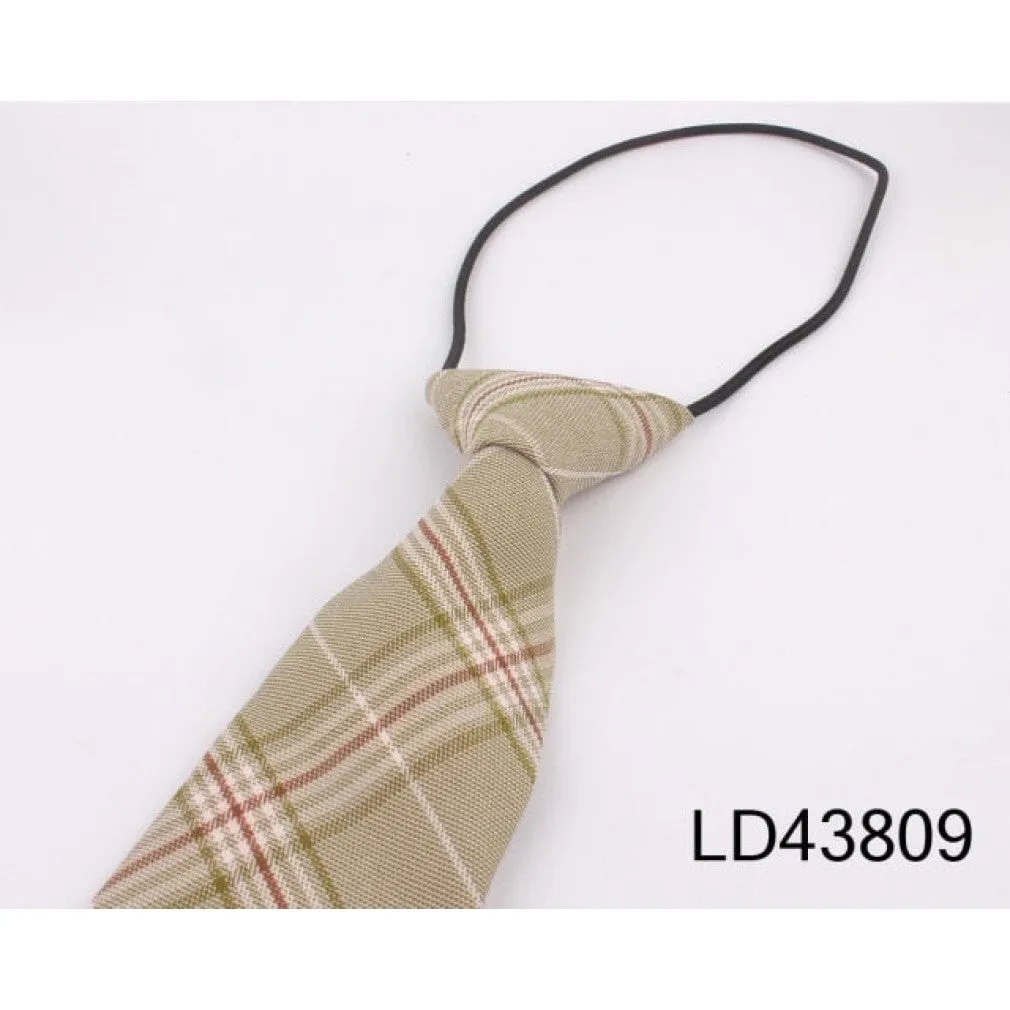 ContiNent 33 Rubber Ties For Boys Girls Fashion Shirt Plaid Neck Tie Children Small Tie Simple Check Student Necktie For Party Tie Gravata