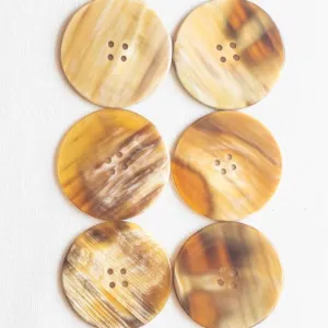 Cow Horn Button Bundle - Latte Swirl