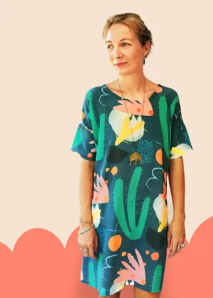 Cowgirl Bloom 100% silk dress