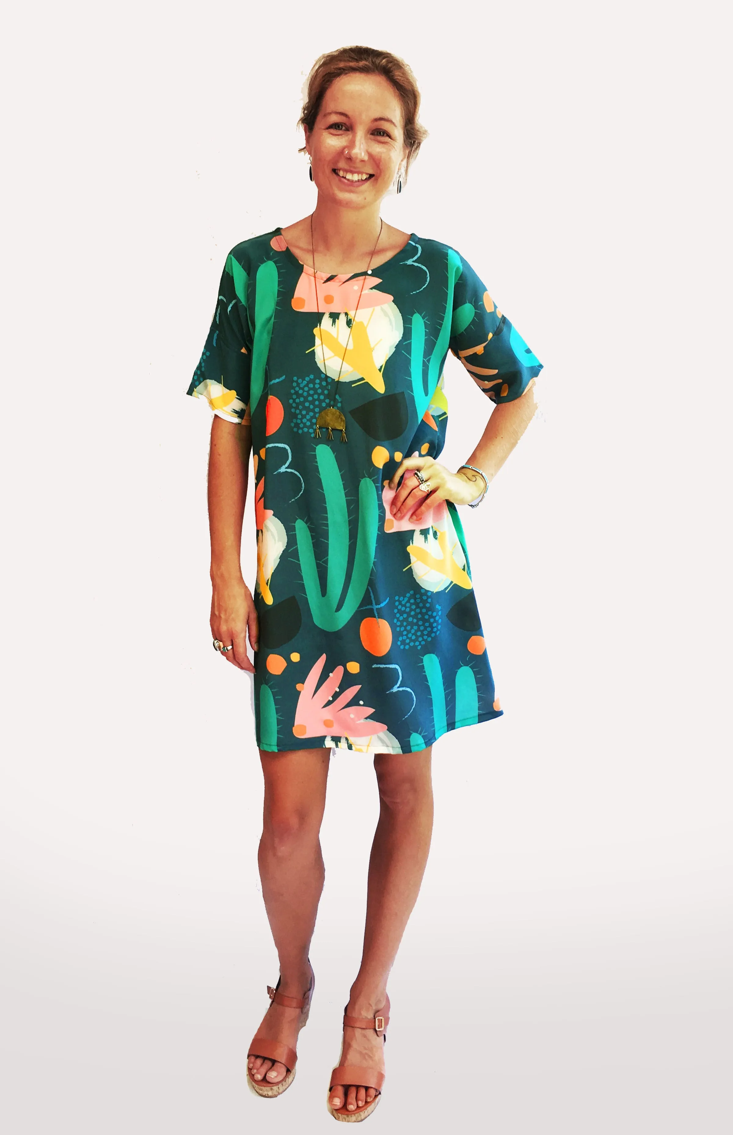 Cowgirl Bloom 100% silk dress