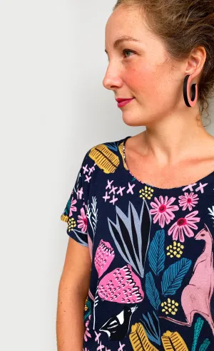 Cowley Fields T'dress (sample) Viscose jersey