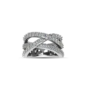 Cubic Zirconia Fashion Ring in Sterling Silver