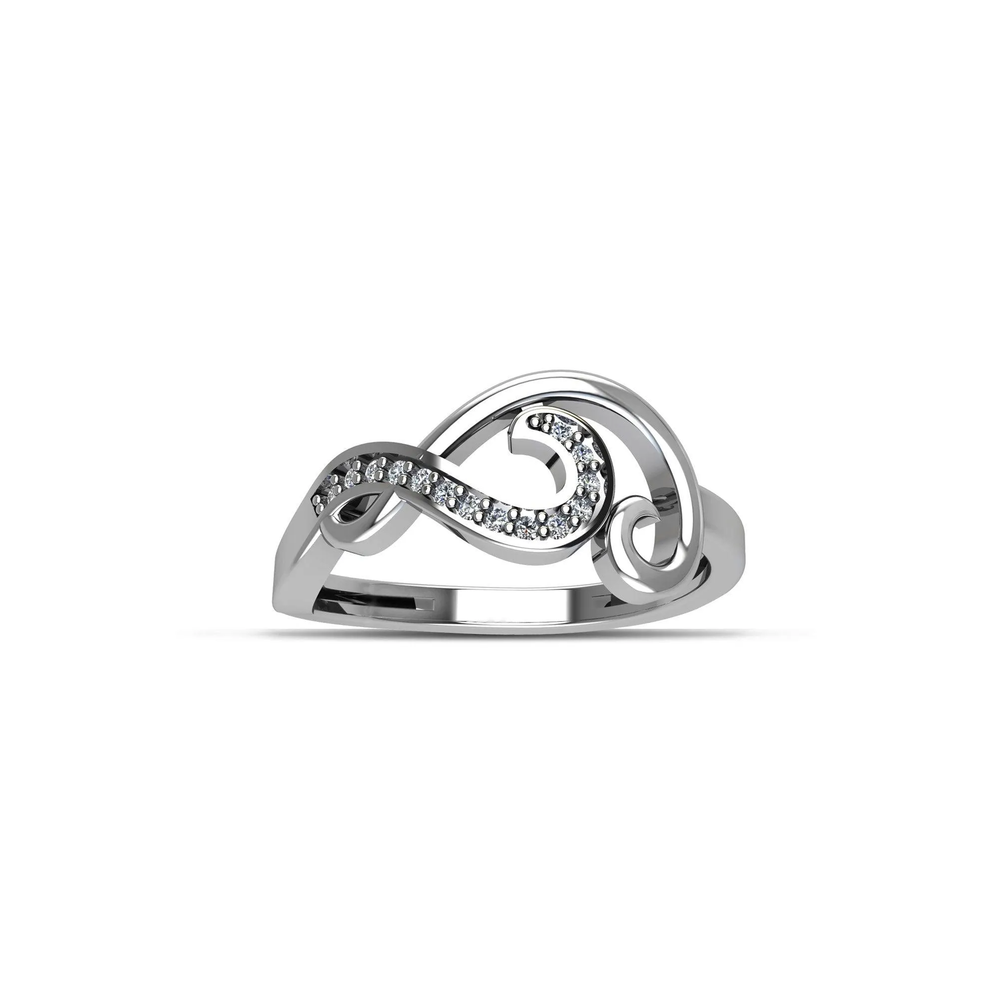 Cubic Zirconia Fashion Ring in Sterling Silver