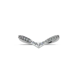 Cubic Zirconia Fashion Stackable Ring in Sterling Silver