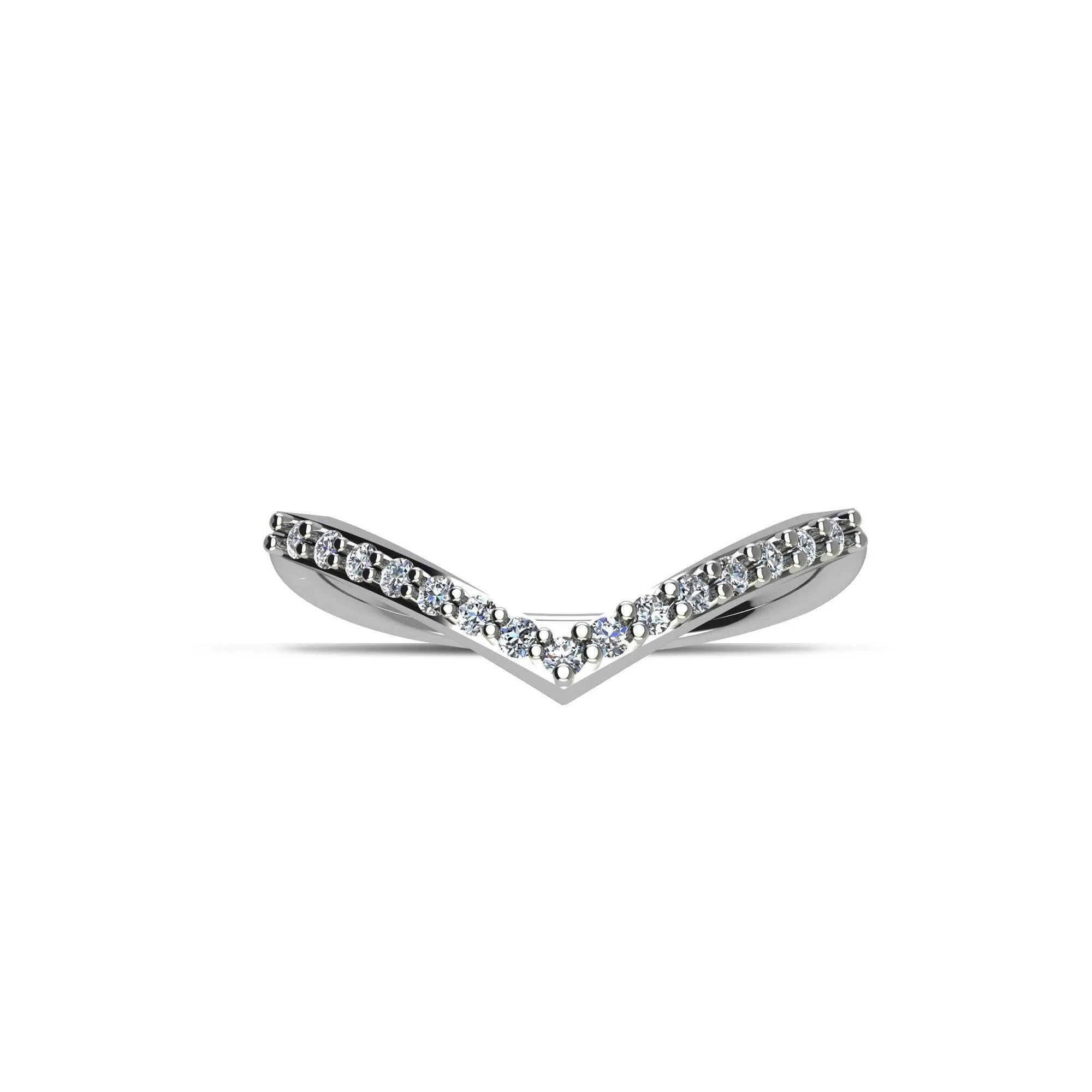 Cubic Zirconia Fashion Stackable Ring in Sterling Silver