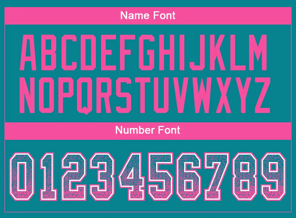Custom Teal Pink-White Mesh Drift Fashion Football Jersey