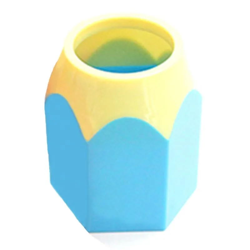 Cute Coloured Plastic Pen Holder