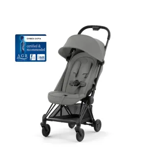 CYBEX COYA Ultra-compact Pushchair with Matt Black Frame - Mirage Grey