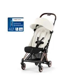 CYBEX COYA Ultra-compact Pushchair with Rose Gold Frame - Off White