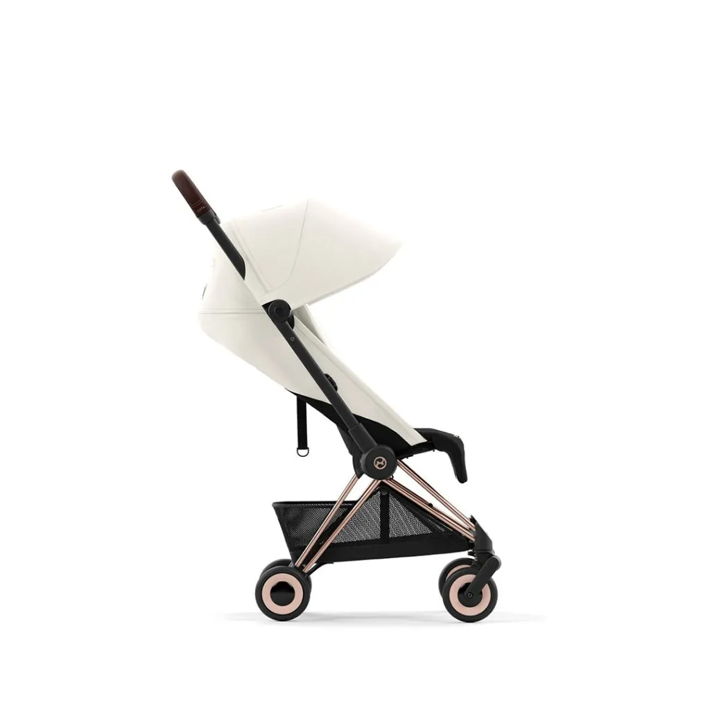 CYBEX COYA Ultra-compact Pushchair with Rose Gold Frame - Off White