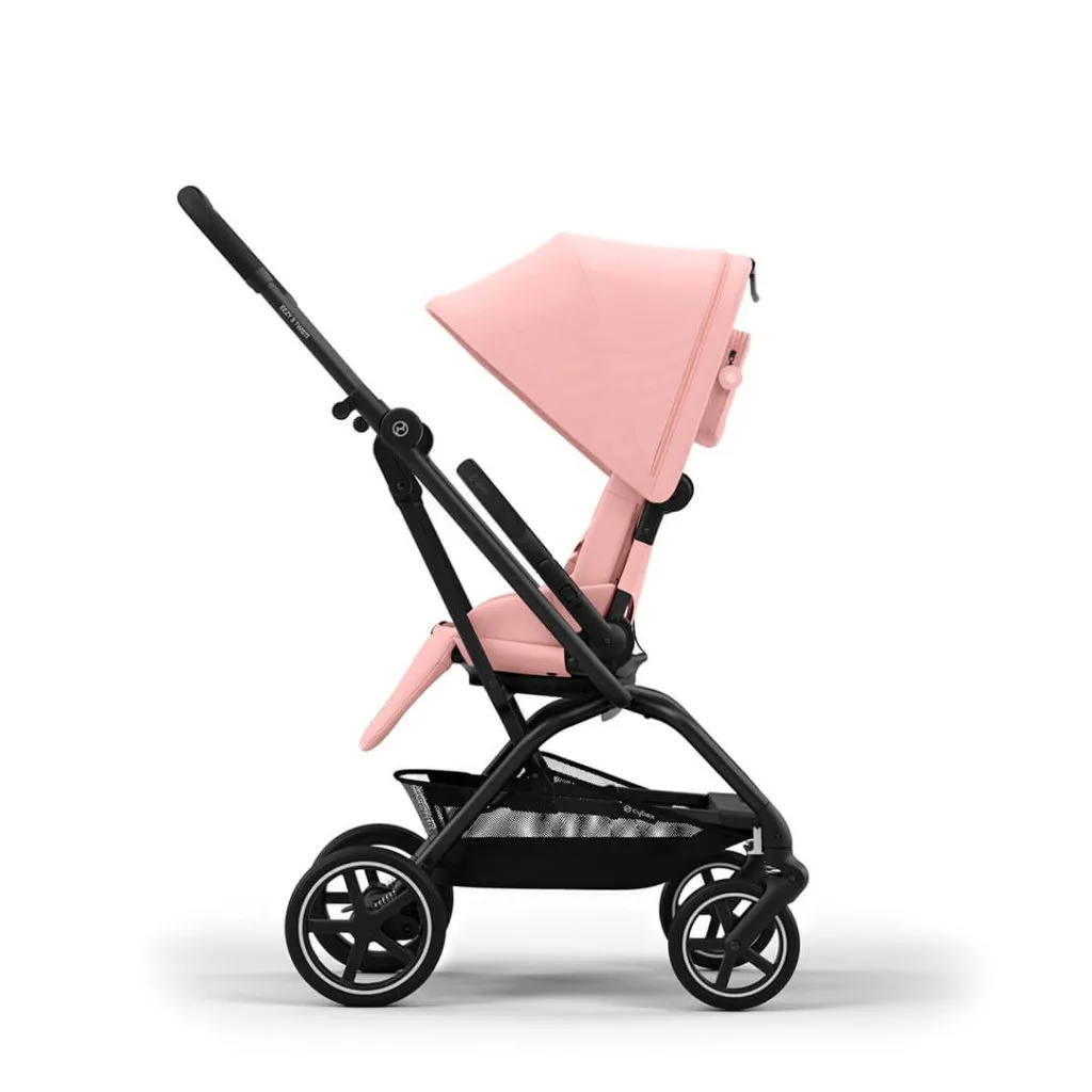 CYBEX Eezy S Twist 2 Compact Travel Pushchair With Black Frame - Candy Pink