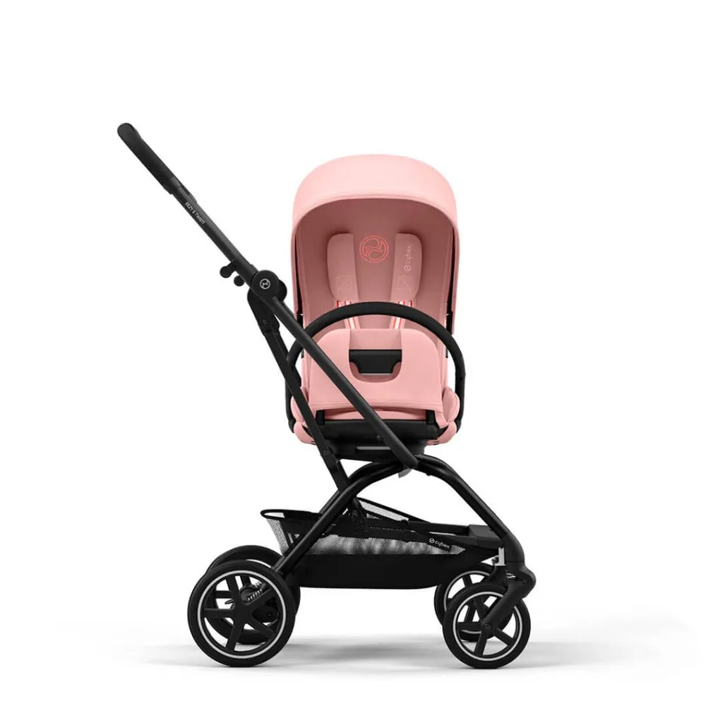 CYBEX Eezy S Twist 2 Compact Travel Pushchair With Black Frame - Candy Pink