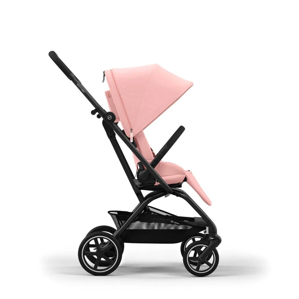 CYBEX Eezy S Twist 2 Compact Travel Pushchair With Black Frame - Candy Pink
