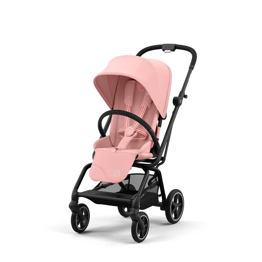 CYBEX Eezy S Twist 2 Compact Travel Pushchair With Black Frame - Candy Pink