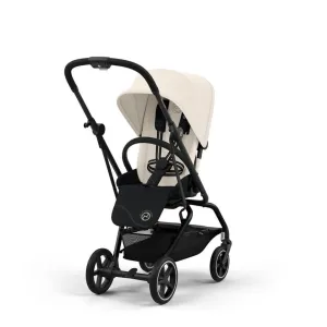 CYBEX Eezy S Twist 2 Compact Travel Pushchair With Black Frame - Canvas White