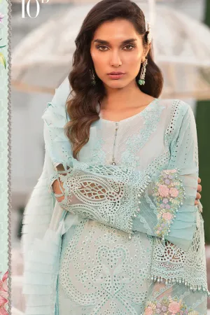 D-2210-B | Maria B Mein Teri Aan Lawn Summer Collection 22 | Unstitched Embroidered  Lawn Suits