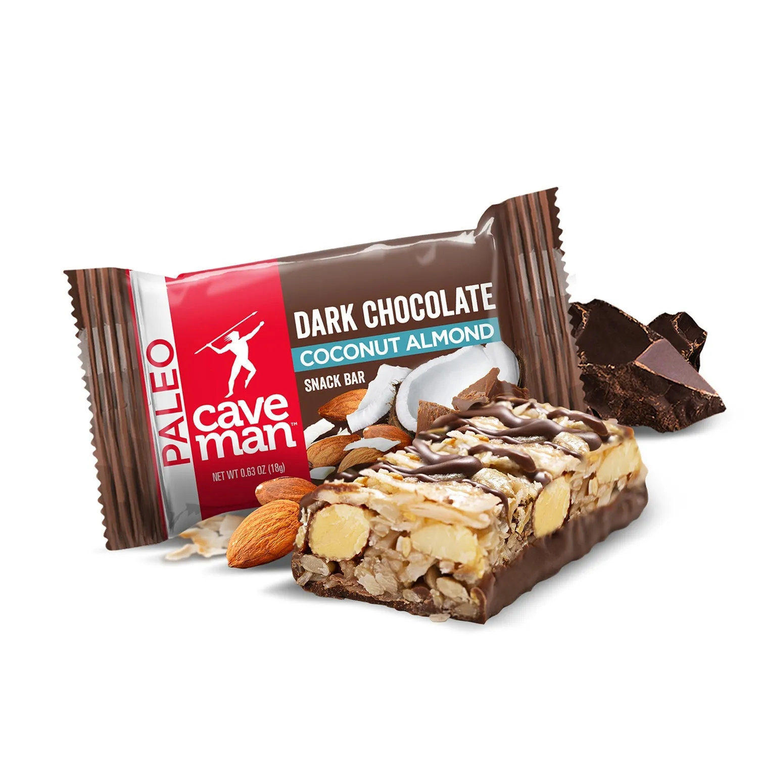 Dark Chocolate Nutrition Bar Minis Combo 30-Pack: Almond Coconut   Caramel Cashew