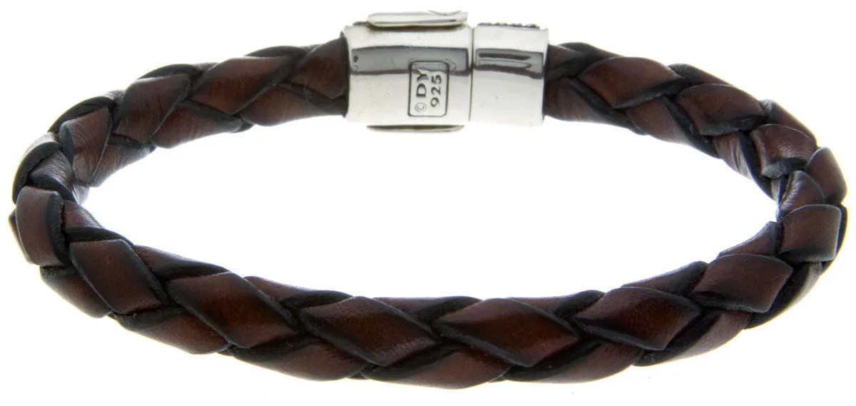 David Yurman Chevron Leather & Diamond Bracelet