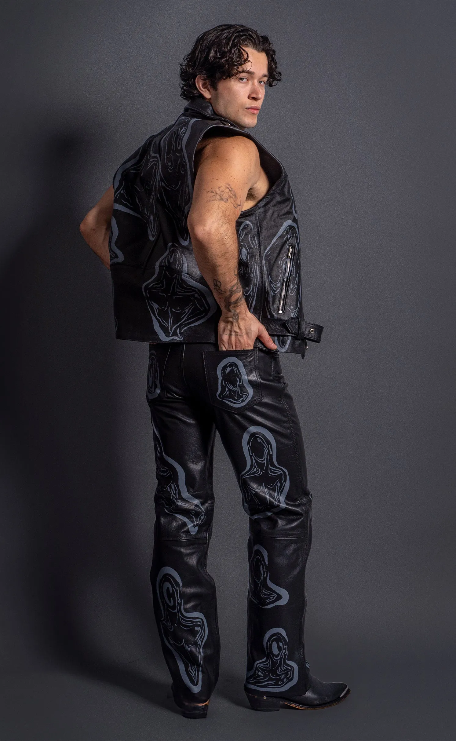 'Dearest Boy' Leather Pants - 29 Waist