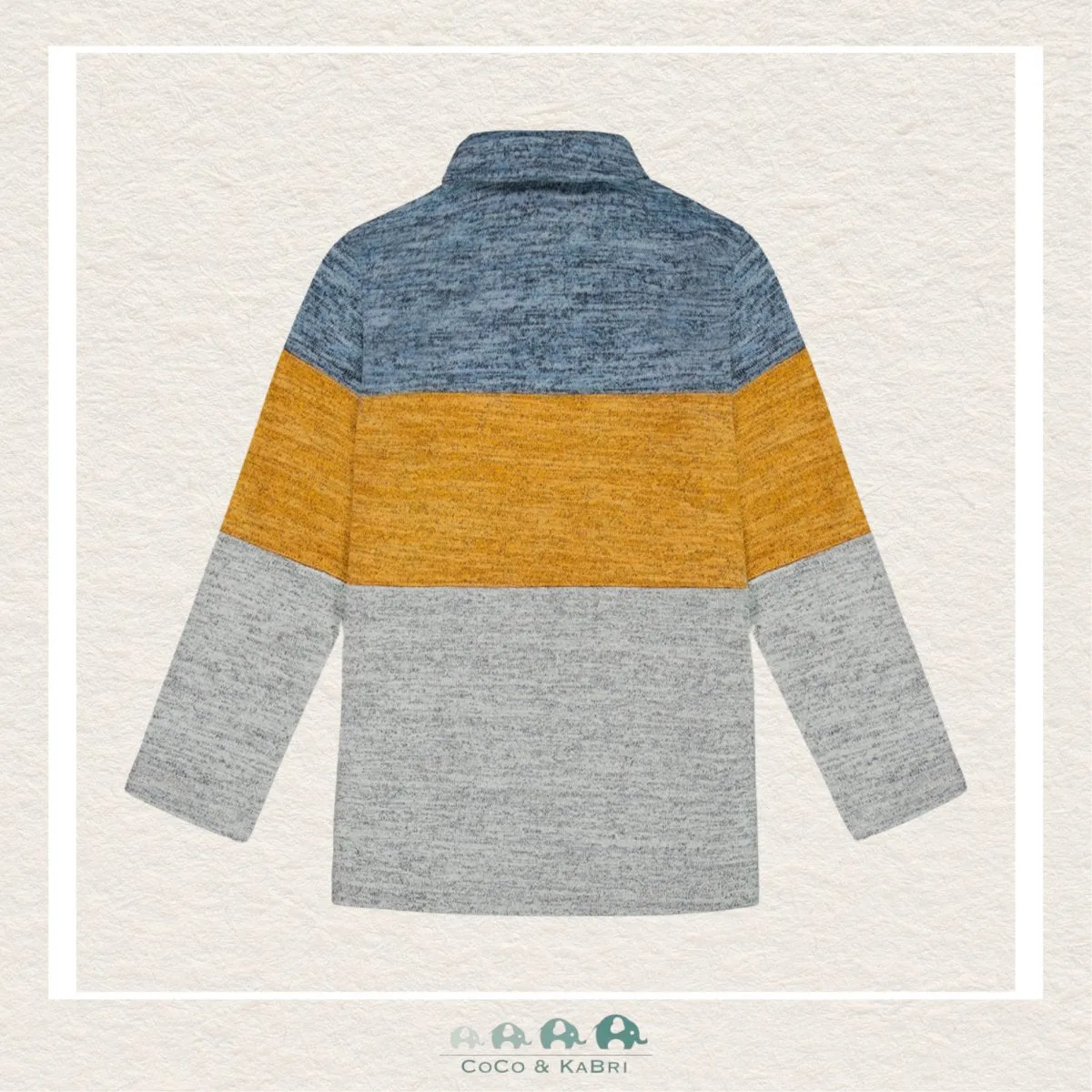 Deux par Deux: Brushed Jersey Color Block Polo Shirt