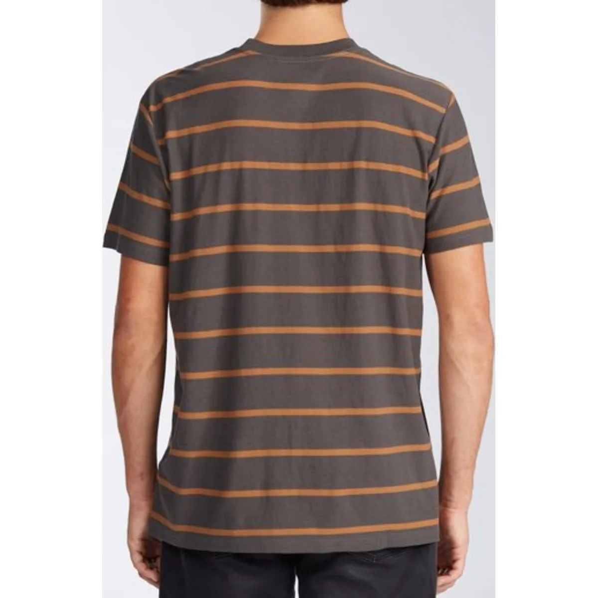 Die Cut Stripe Short Sleeve Crew T-Shirt