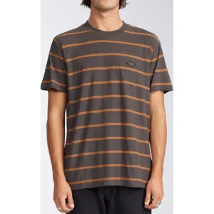 Die Cut Stripe Short Sleeve Crew T-Shirt