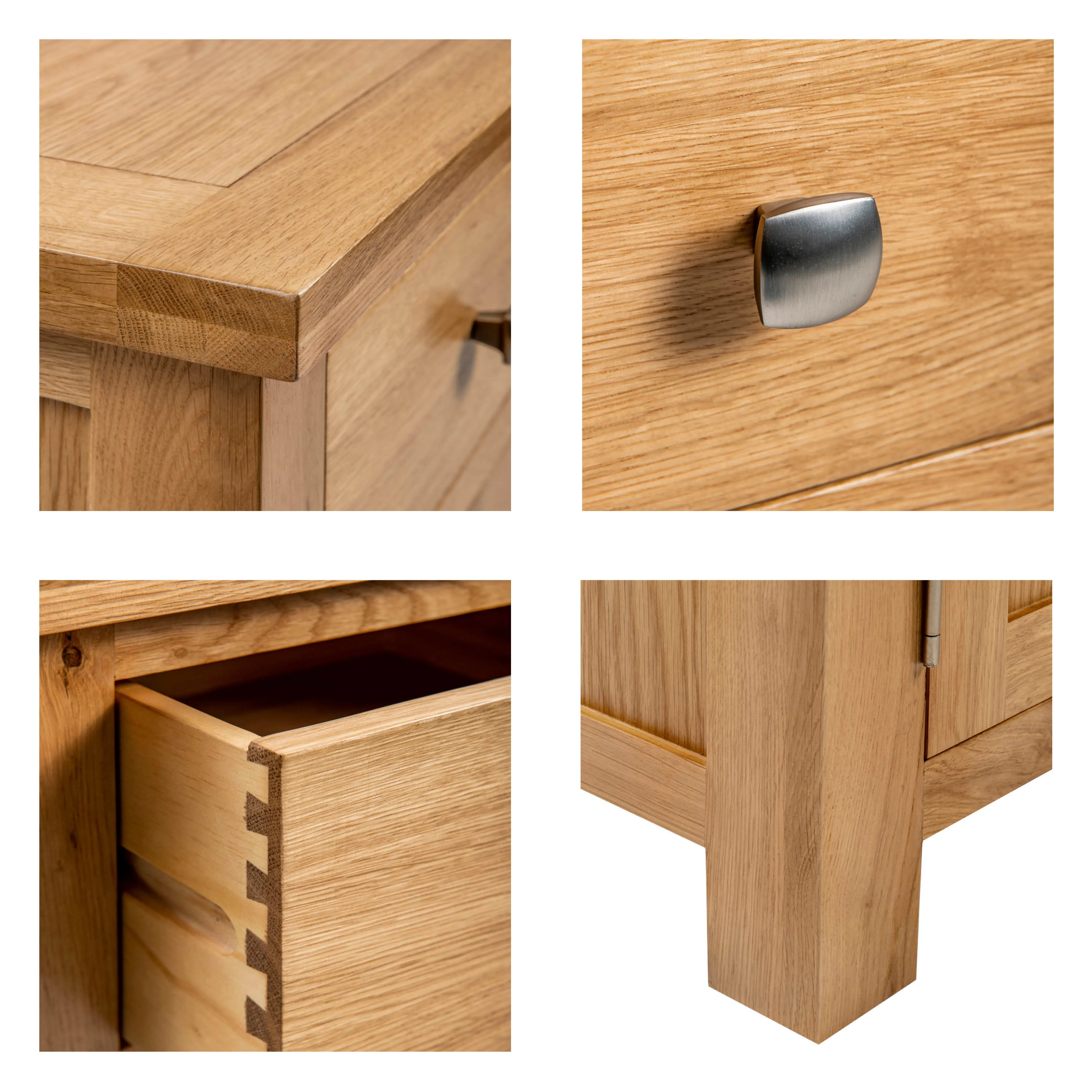 Dorchester Light Oak 3 Door Sideboard