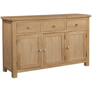 Dorchester Light Oak 3 Door Sideboard